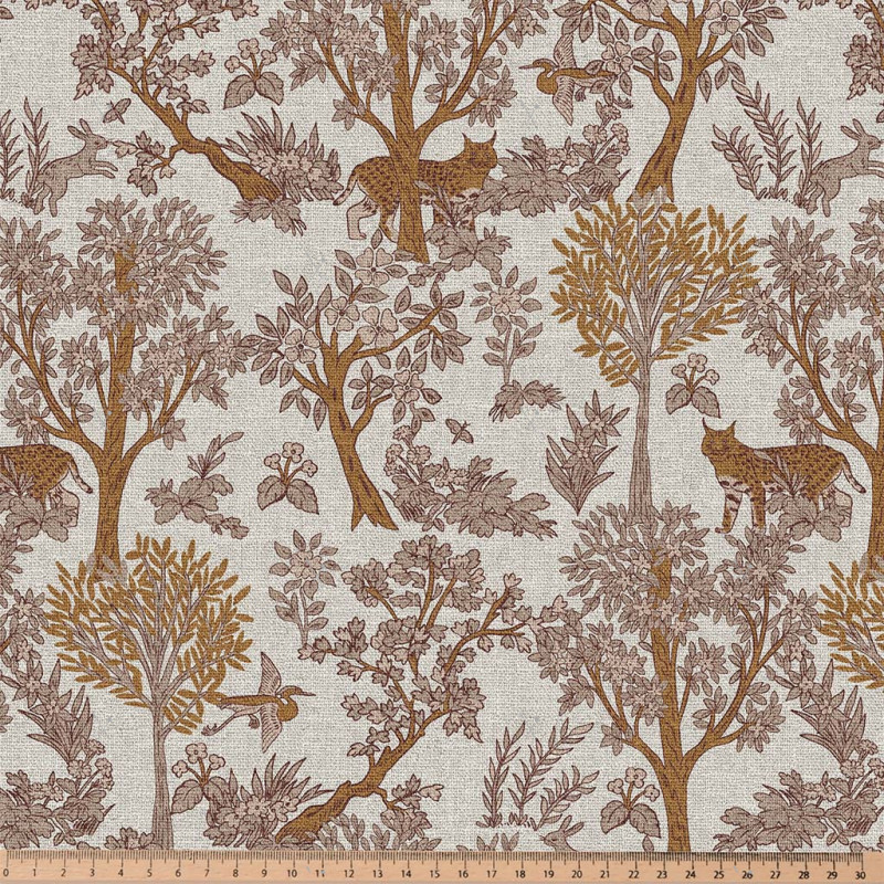 Printed Half Panama ARBOISIE Ecru / Brown